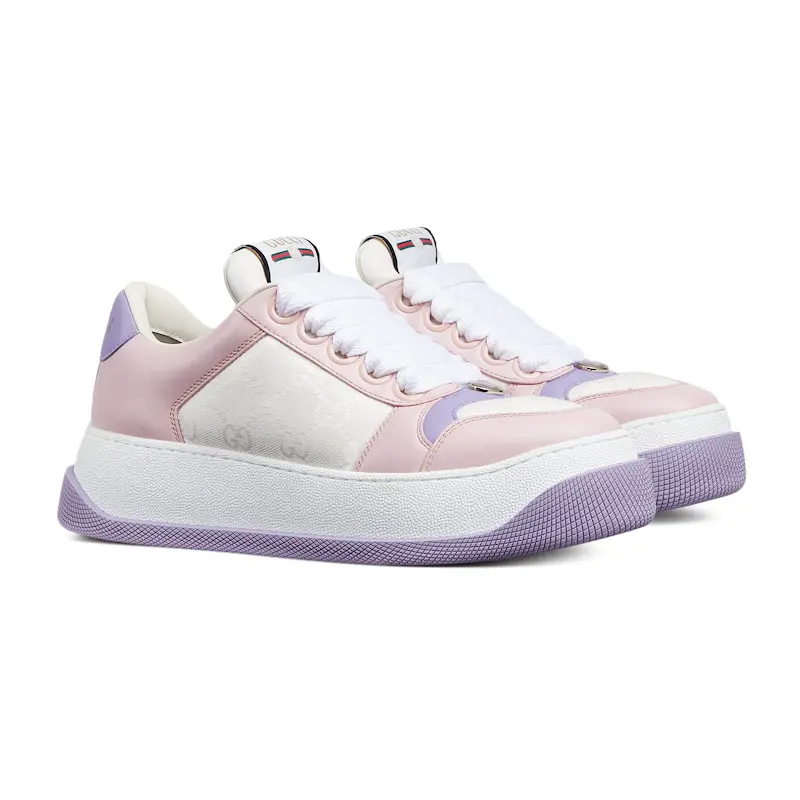 Gucci Screener series women's sports shoes purple Sneakers