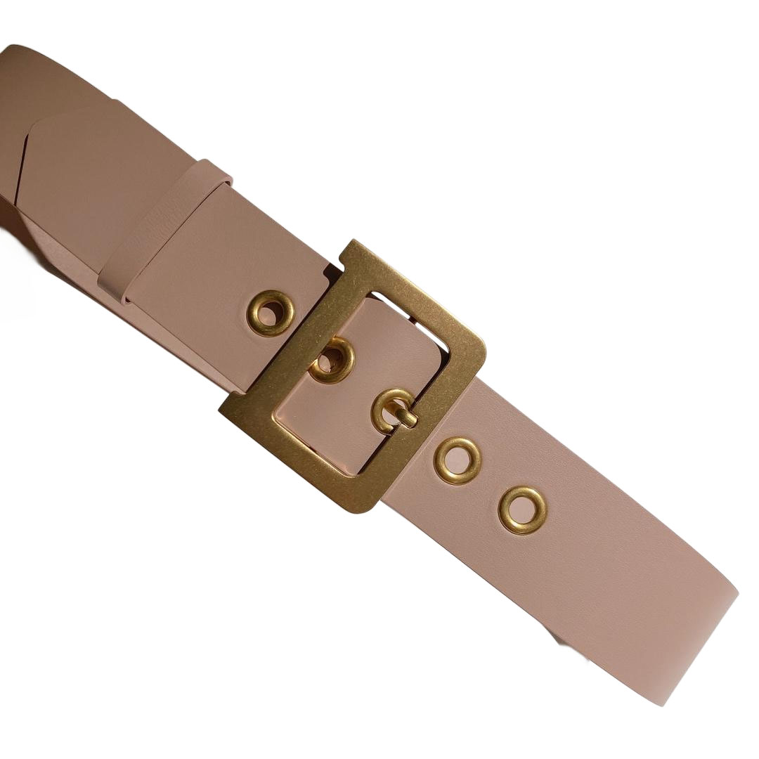 Dior Women' s Jumbo D Buckle Belt In Pink/Red Calfskin With Gold Hardware 50mm