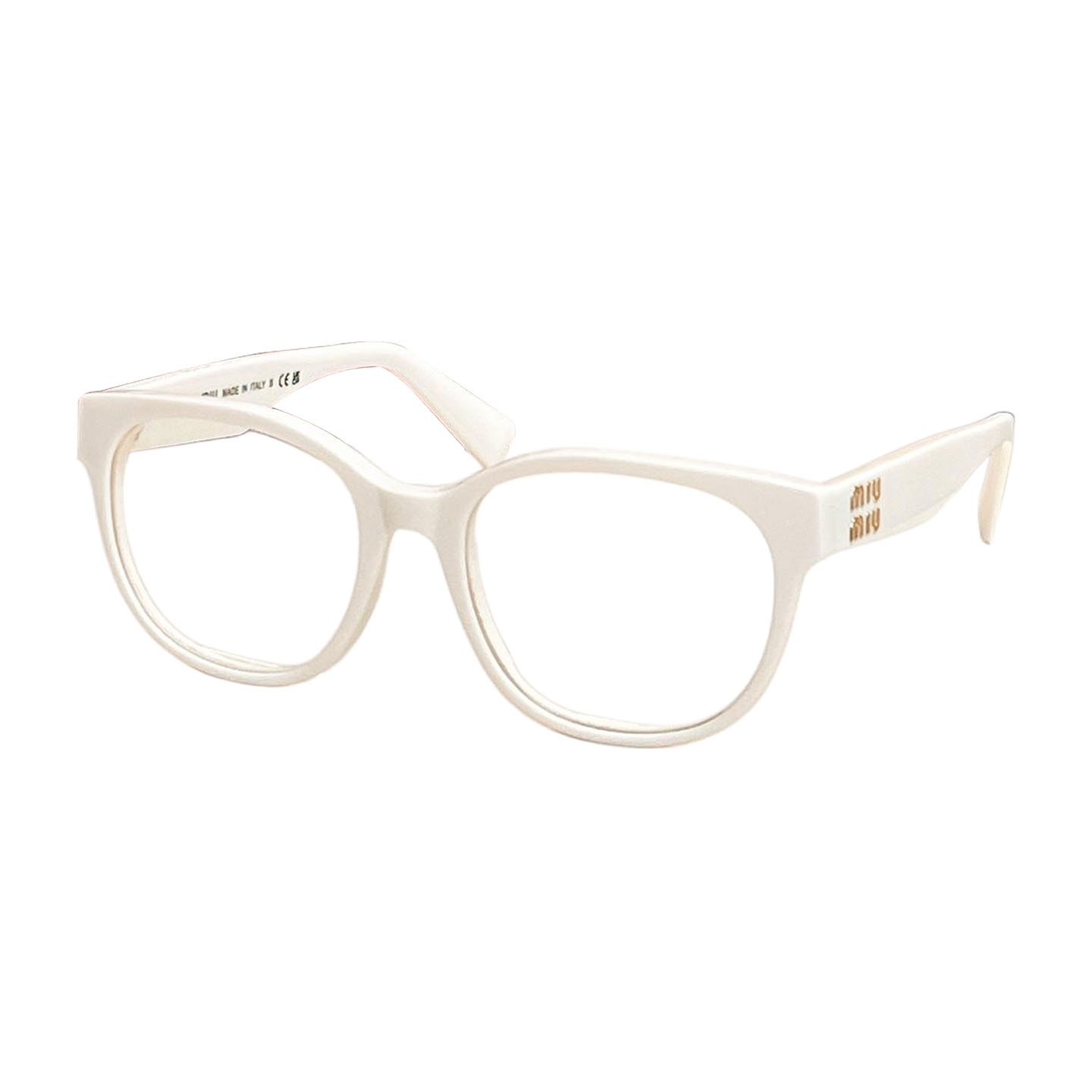 Miu Miu Boston frame glasses white/black white/black/black gold/leopard/tawny/leopard brown color Size 54口19-145