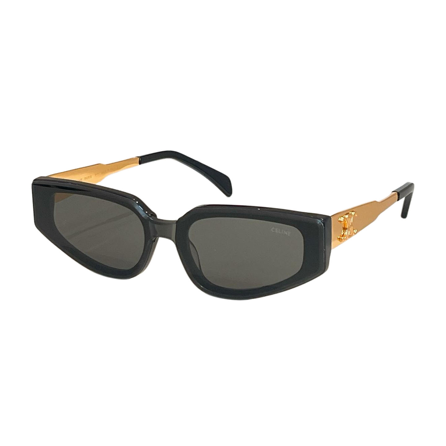 Celine square frame glasses black gold/beige/ivory/white/burgundy color Size 51口21-145