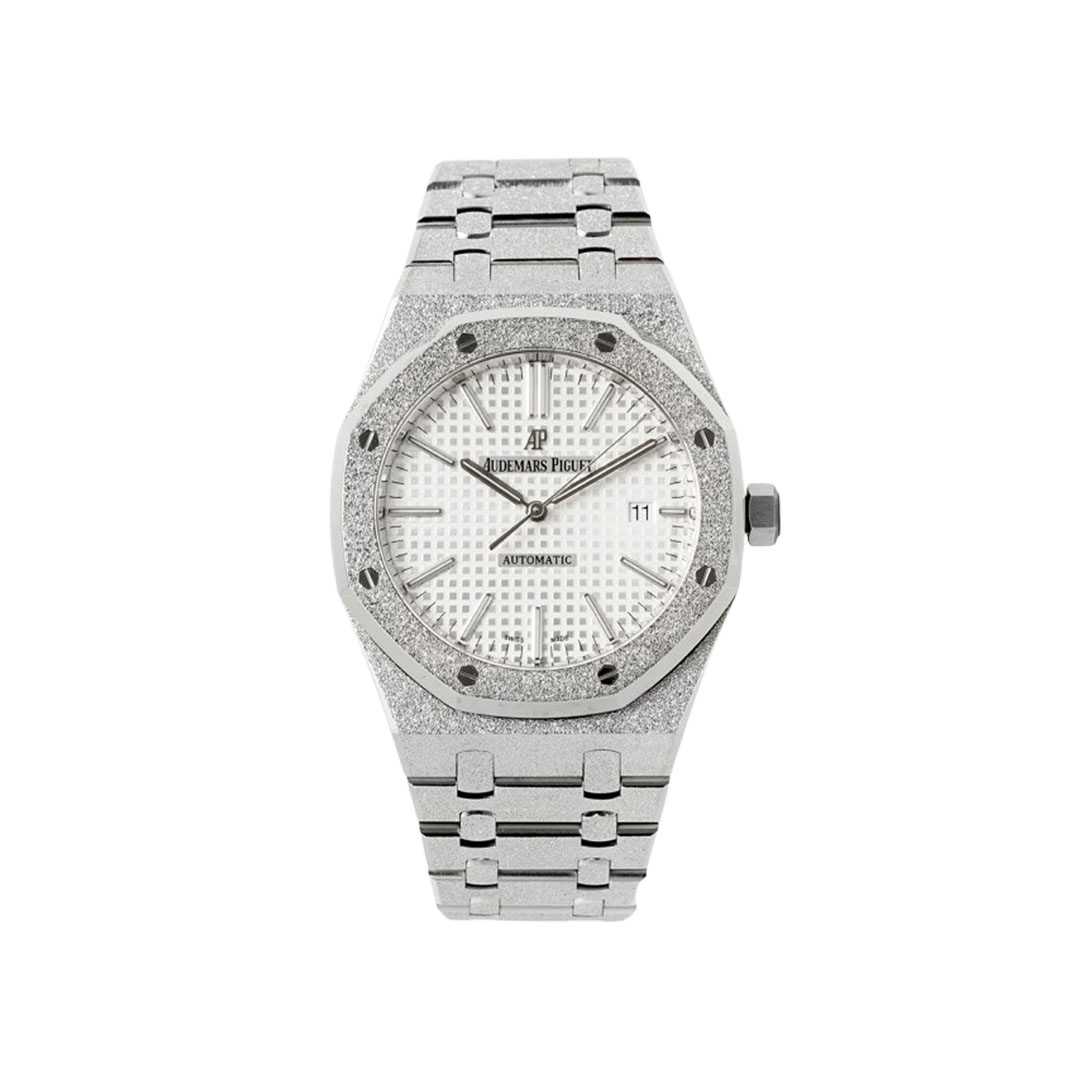 AUDEMARS PIGUET-ROYAL OAK-REF.15410BC.GG.1224BC.01-Frosty Gold White Dial-41MM