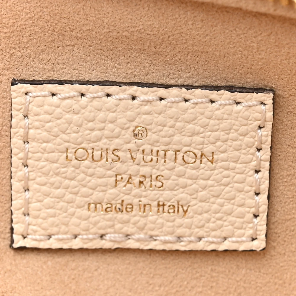 Louis Vuitton Mini Bumbag Cream Empreinte Leather Gold Hardware