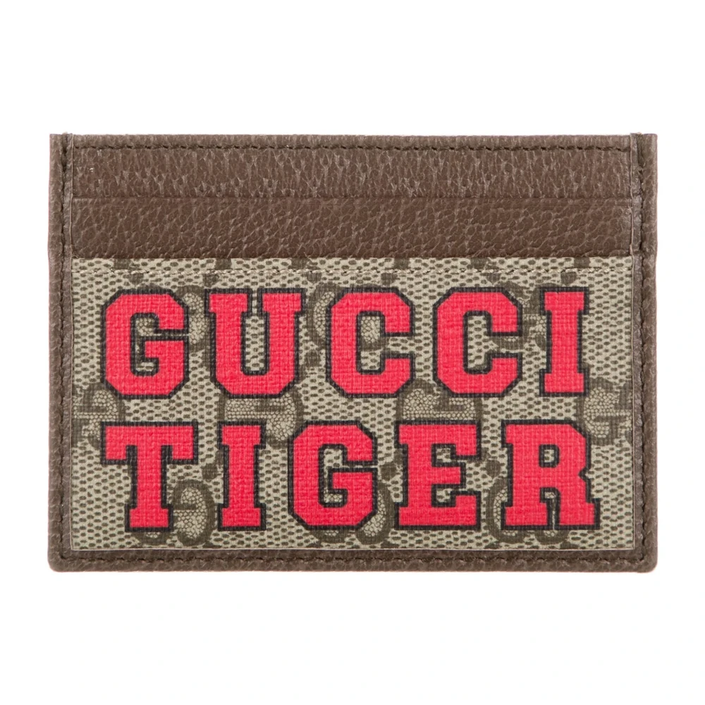 Gucci Small Compact Wallet Brown GG Supreme Canvas