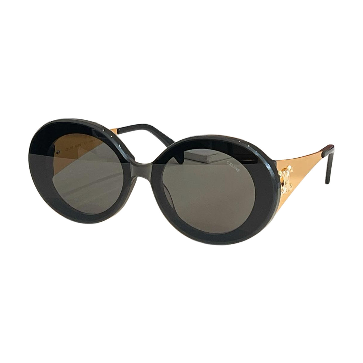 Celine Round frame glasses black/burgundy/leopard/white/ivory/beige color Size 52口22-145