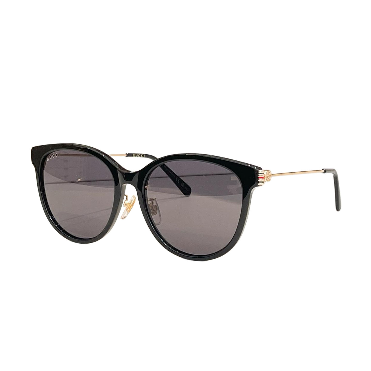Gucci Boston frame glasses black gold/black silver/yellow leopard/leopard brown/grey purple color Size 56口18-145