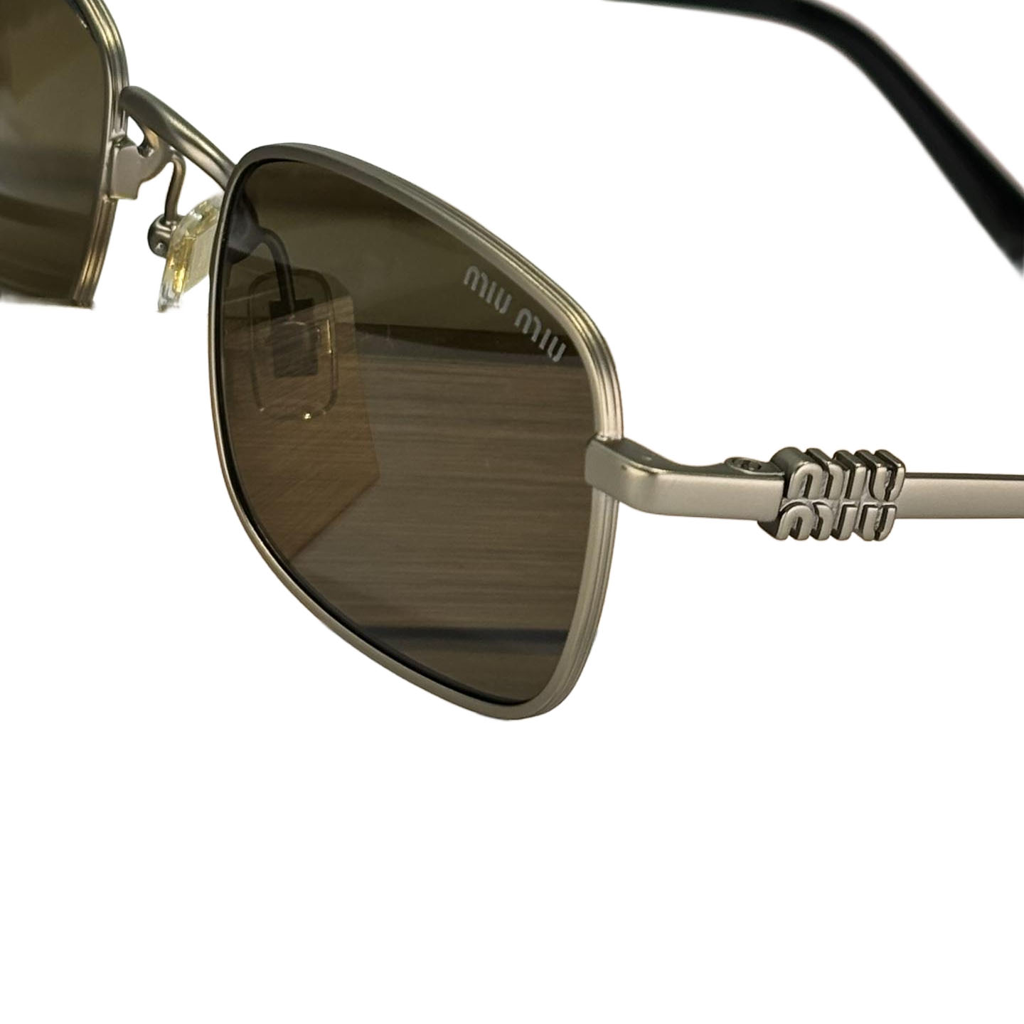 Miu Miu square frame glasses black silver/black gold/black/blue silver/pink gold color Size 50-21-140