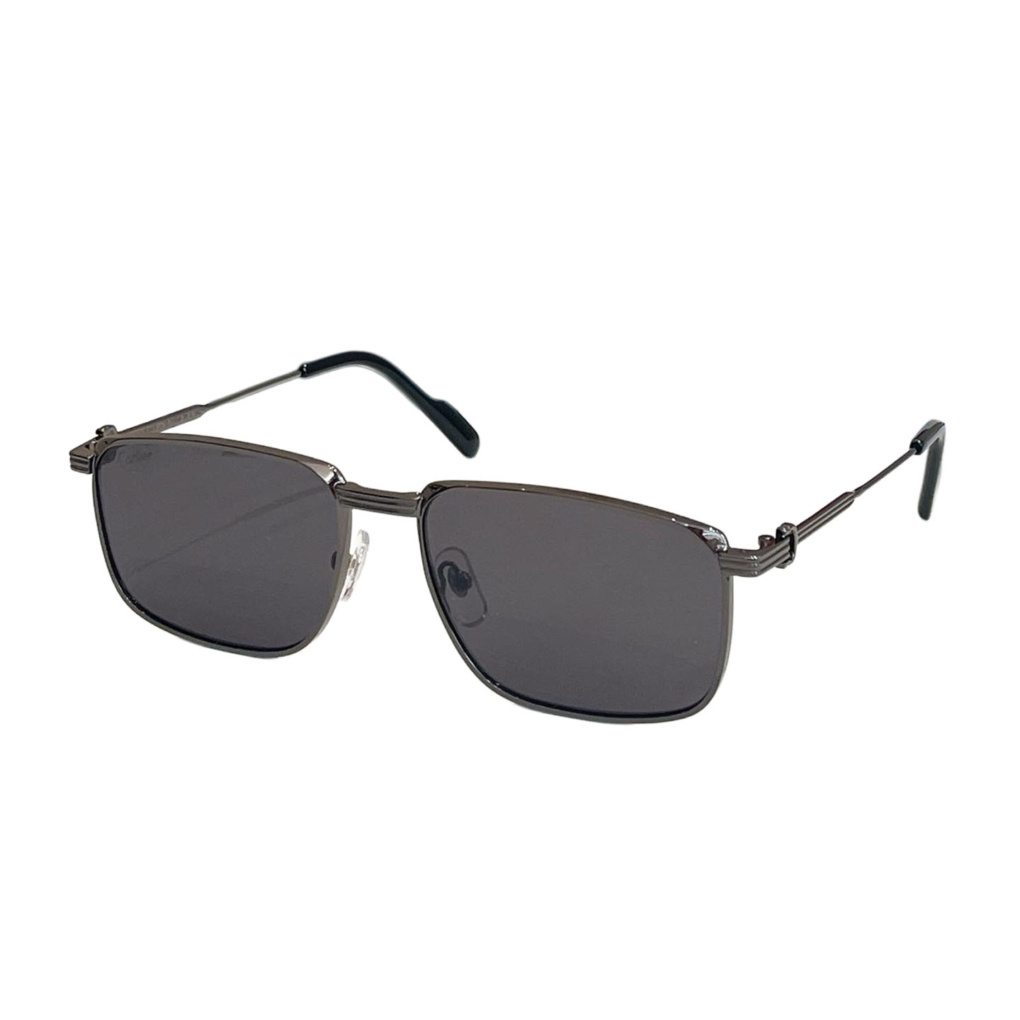 Cartier square frame glasses tawny/black/green/blue/grey/brown gold/indigo gold color Size 58口18-137