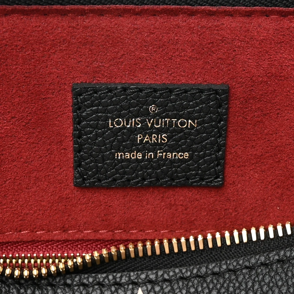 Louis Vuitton Speedy Bandouliere 25 Black/Beige Giant Monogram Empreinte Leather Gold Hardware