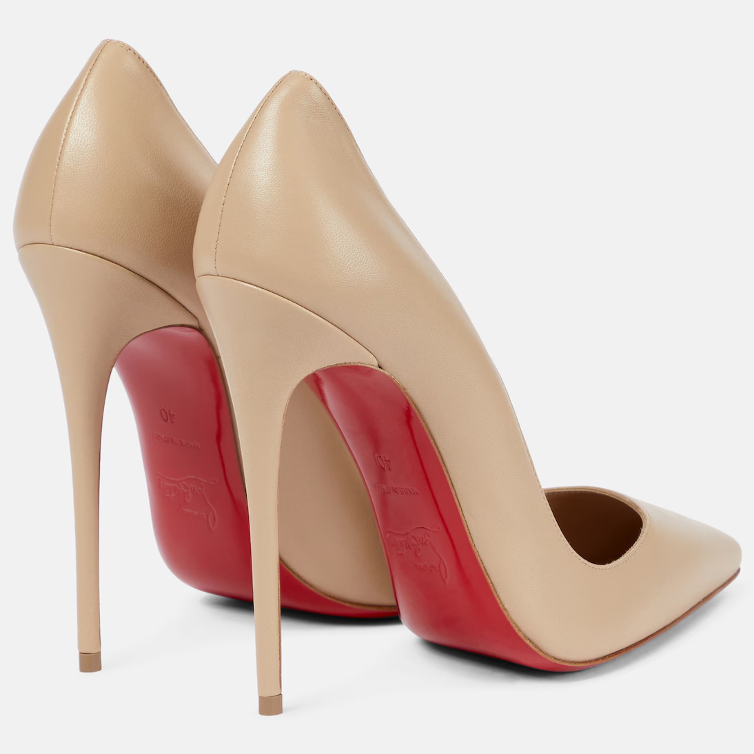 Christian Louboutin Nude Stiletto Heels (10cm)