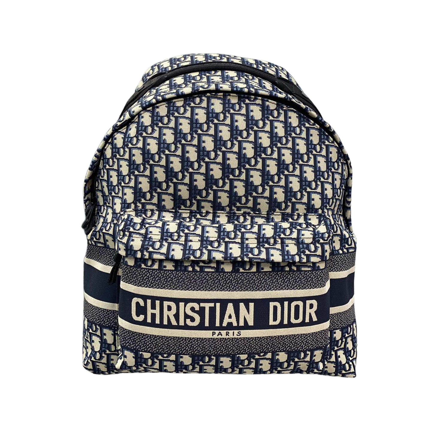 Dior Travel Backpack In Blue Dior Oblique Jacquard
