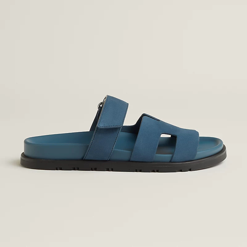 HERMES Chypre Blue  Slippers