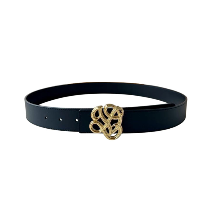 Louis Vuitton Men's Dynasty Belt In Black/Brown/Coffee Calfskin With Gold/Silver Hardware 34mm