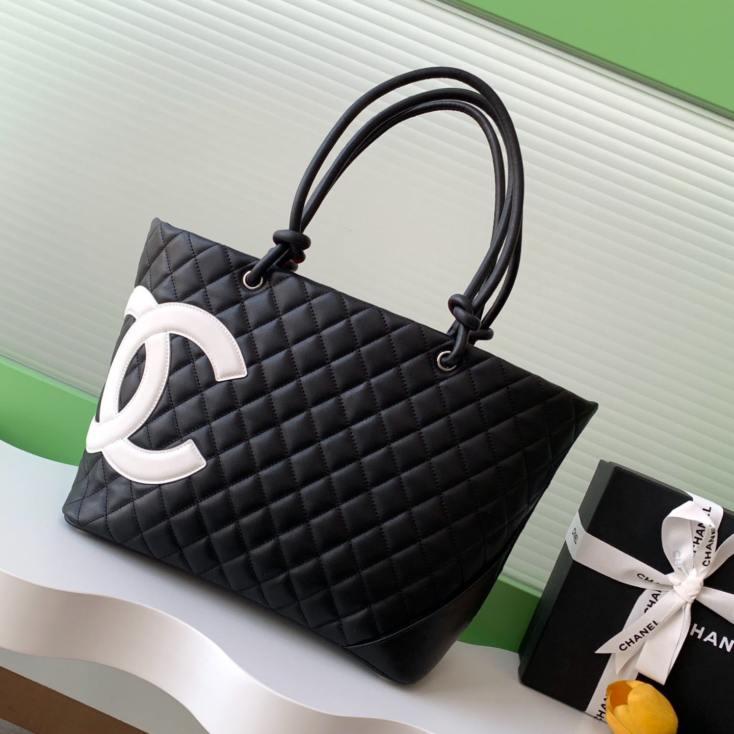 Chanel Black Basket Tote Bags / Shoulder Bags