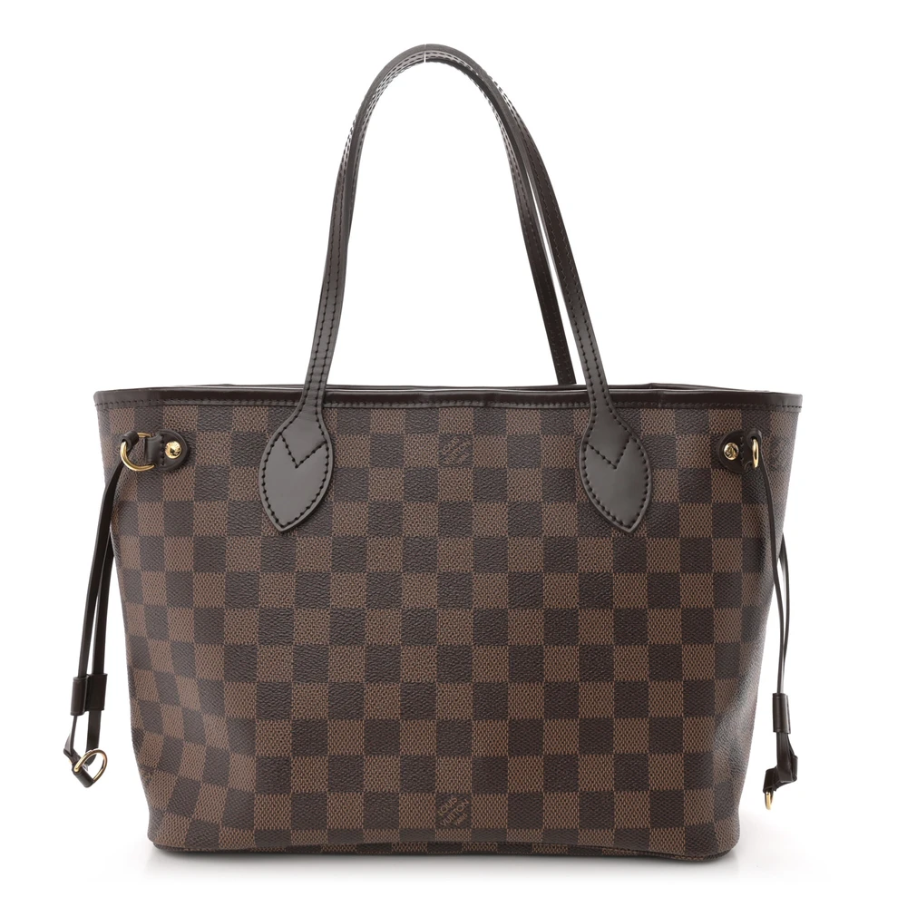 Louis Vuitton Neverfull PM Damier Ebene Canvas Cherry Interior