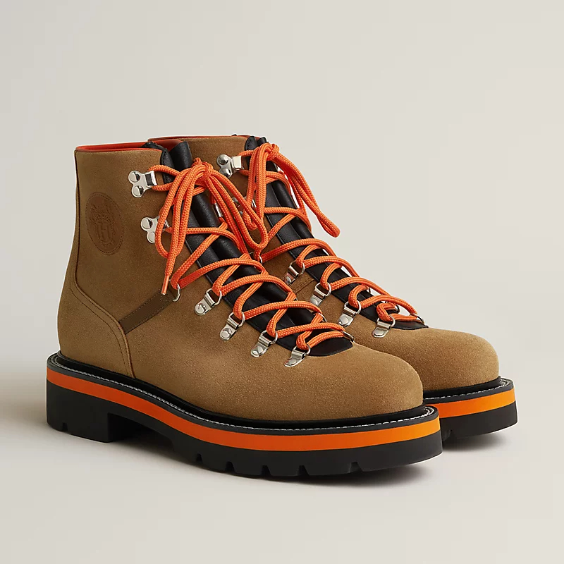 HERMES Hike Brown ankle boots