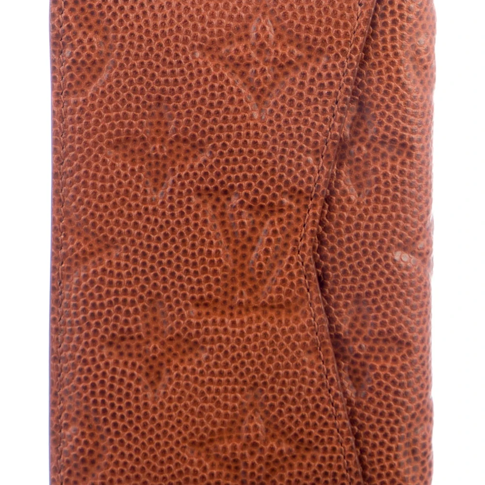 Louis Vuitton Small Pocket Organizer Brown Printed Basketball Leather