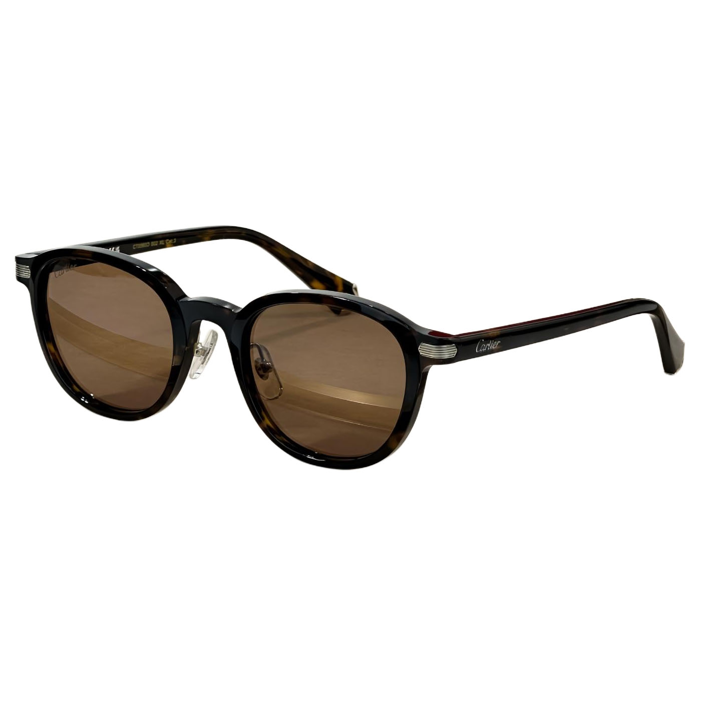 Cartier Boston frame glasses leopard/black grey/black brown/black gold/black silver/burgundy color Size 51口23-145