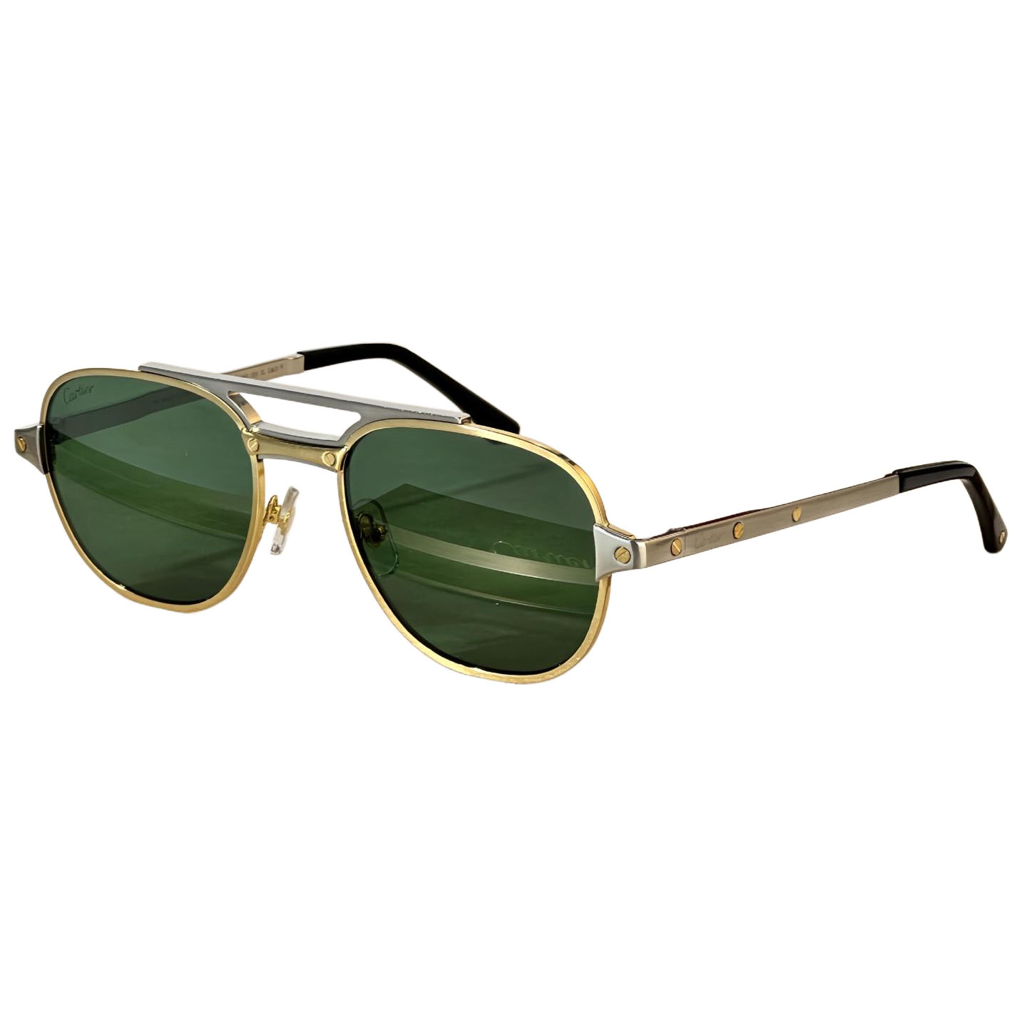 Cartier glasses black gold/green/black silver/grey silver/brown gold/grey gold/brown black color Size 58口21-145