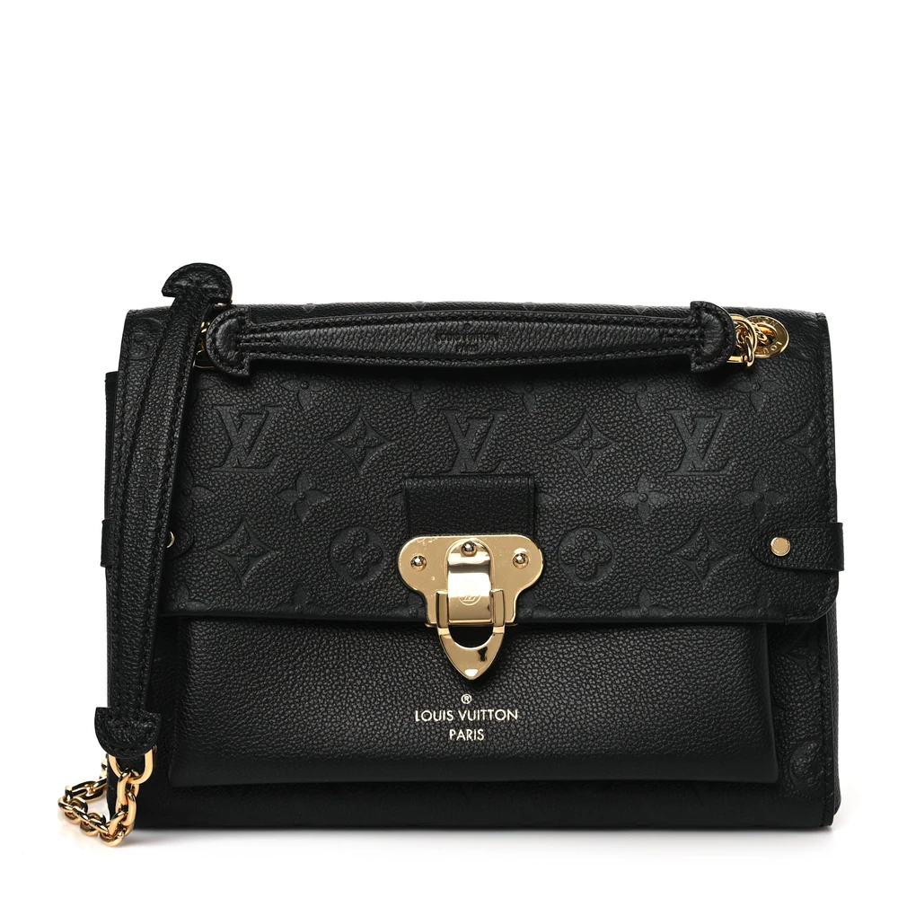 Louis Vuitton Vavin PM Black Empreinte Leather Gold Hardware