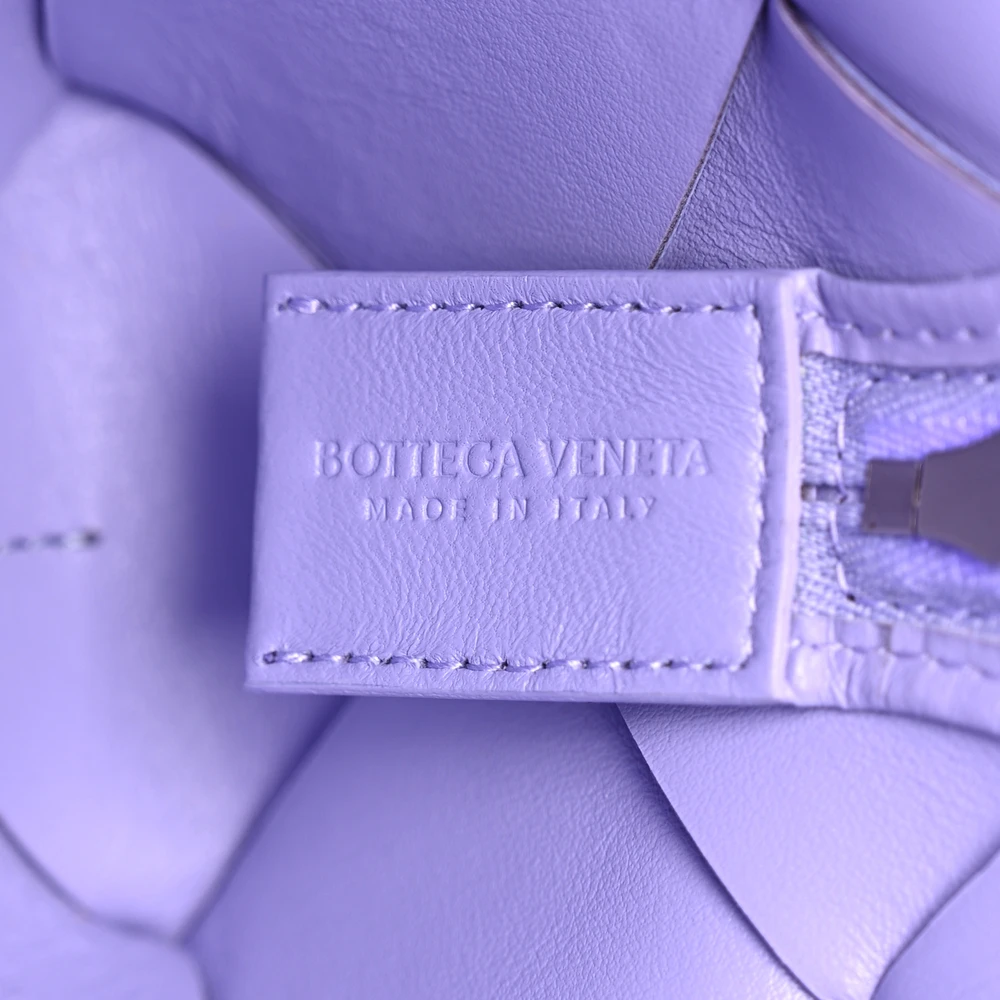 Bottega Veneta Maxi Intrecciato Small Cassette Camera Bag Wisteria Lambskin Leather