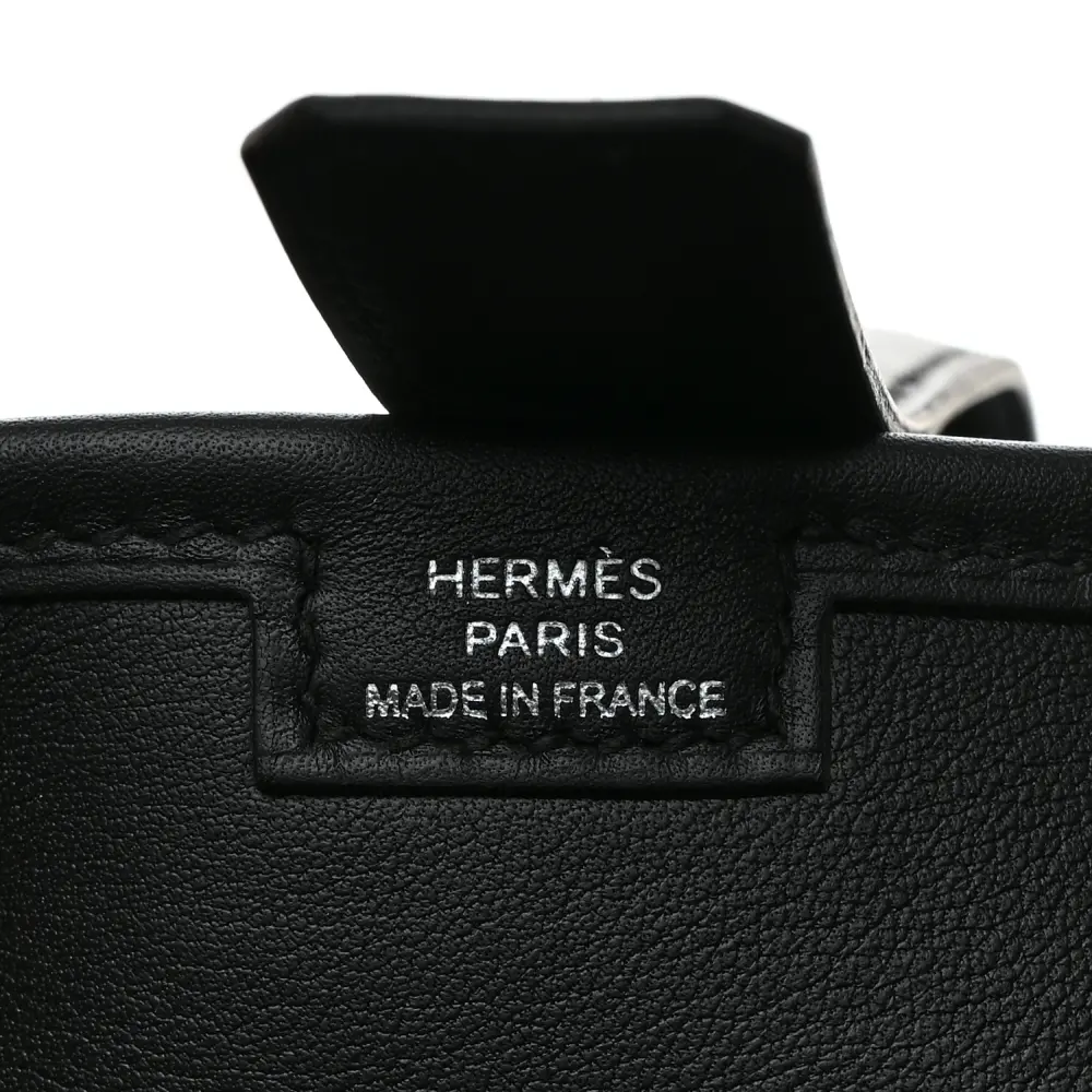 Hermès Jige Elan 29 Clutch Black Swift Leather