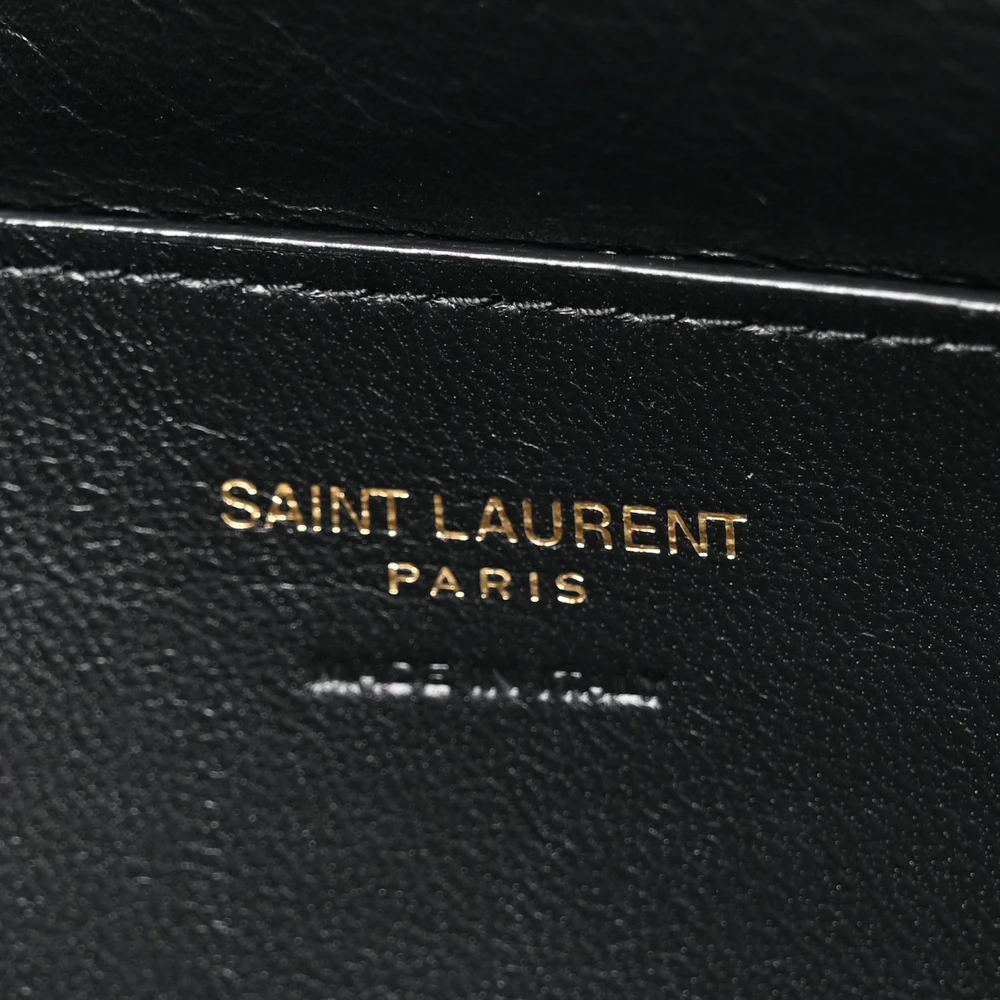 Saint Laurent Small Calypso Pouch Rouge Merlot Lambskin Leather Gold Hardware