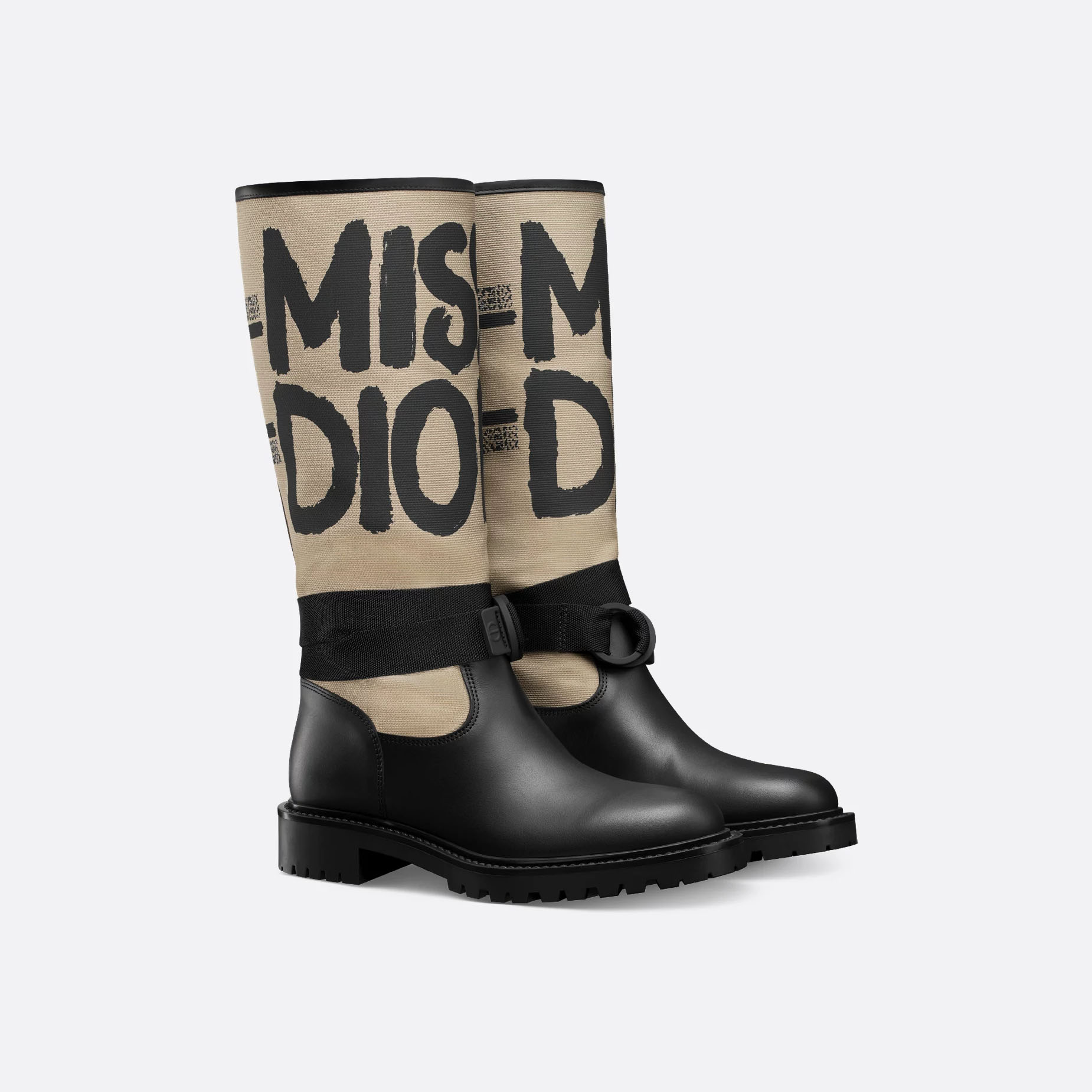 Dior black long boots