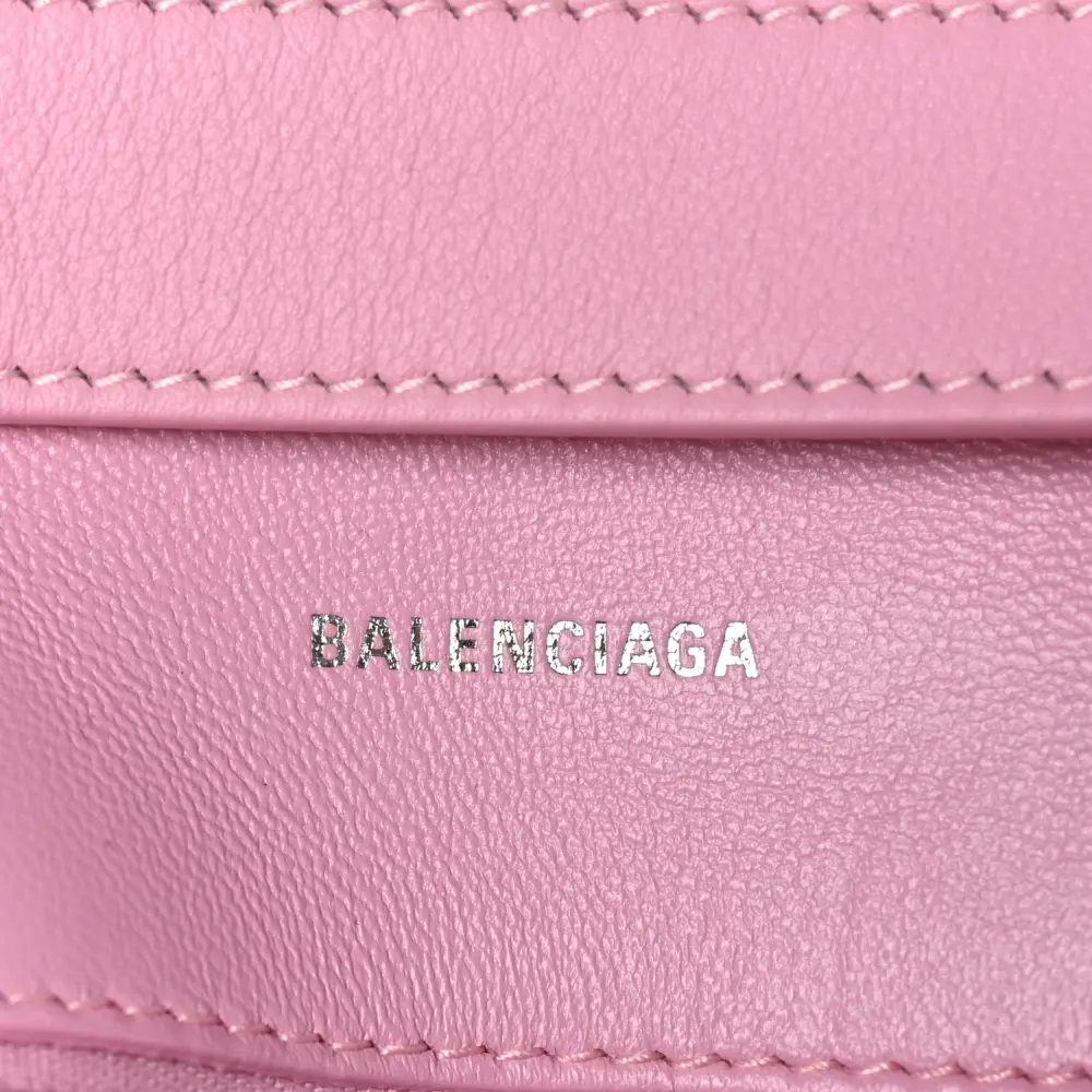 Balenciaga XS Downtown Shoulder Bag Candy Pink Semi-Shiny Smooth Calfskin Leather Silver Hardware