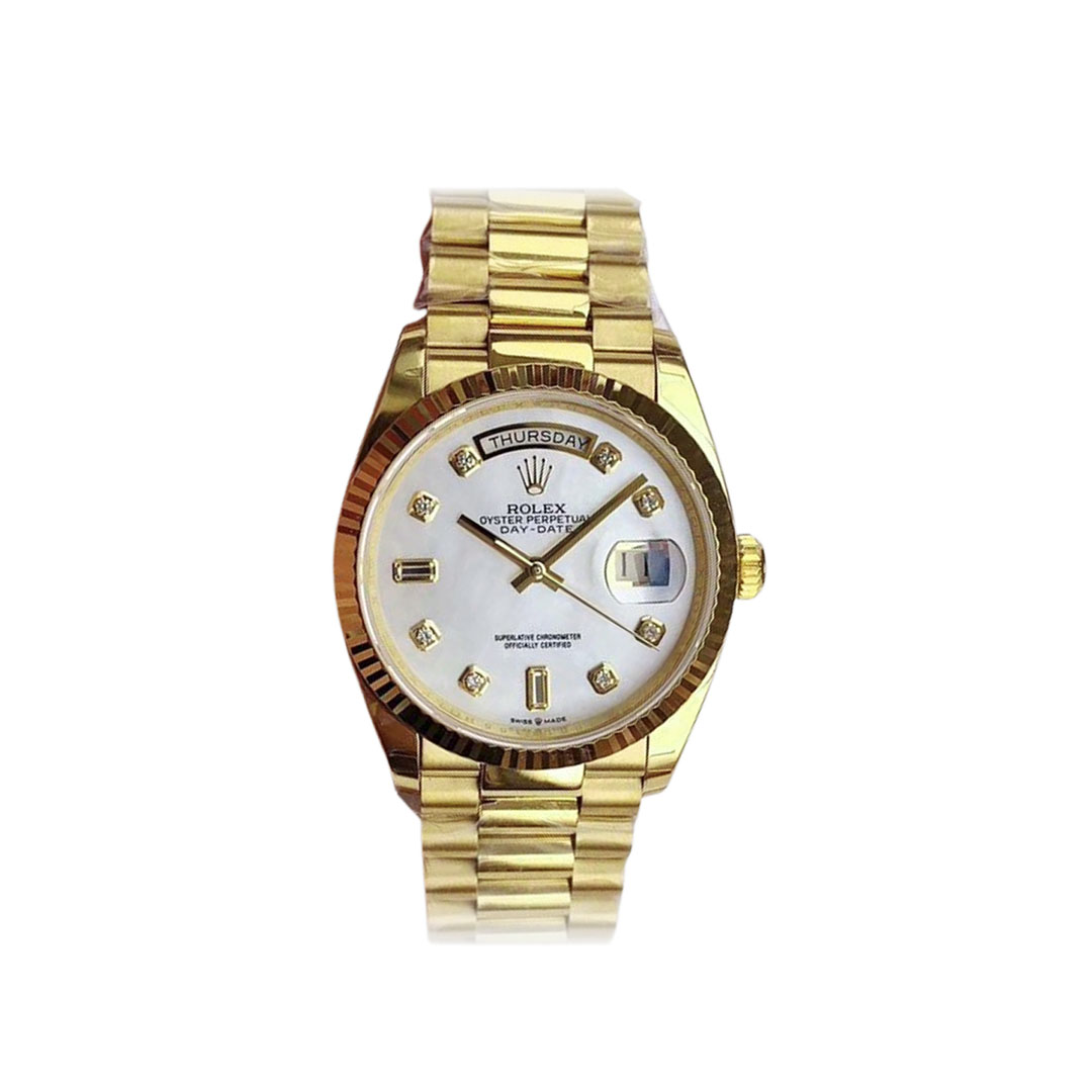 ROLEX-DAY DATE-REF.M128238-36MM (With Diamond )