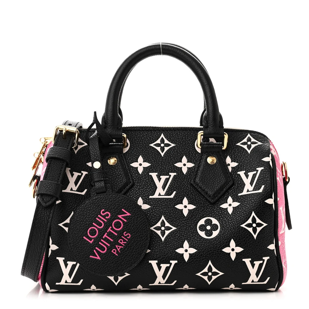 Louis Vuitton Spring in the City Speedy Bandoulière 20 Black/White/Pink Monogram Empreinte Leather