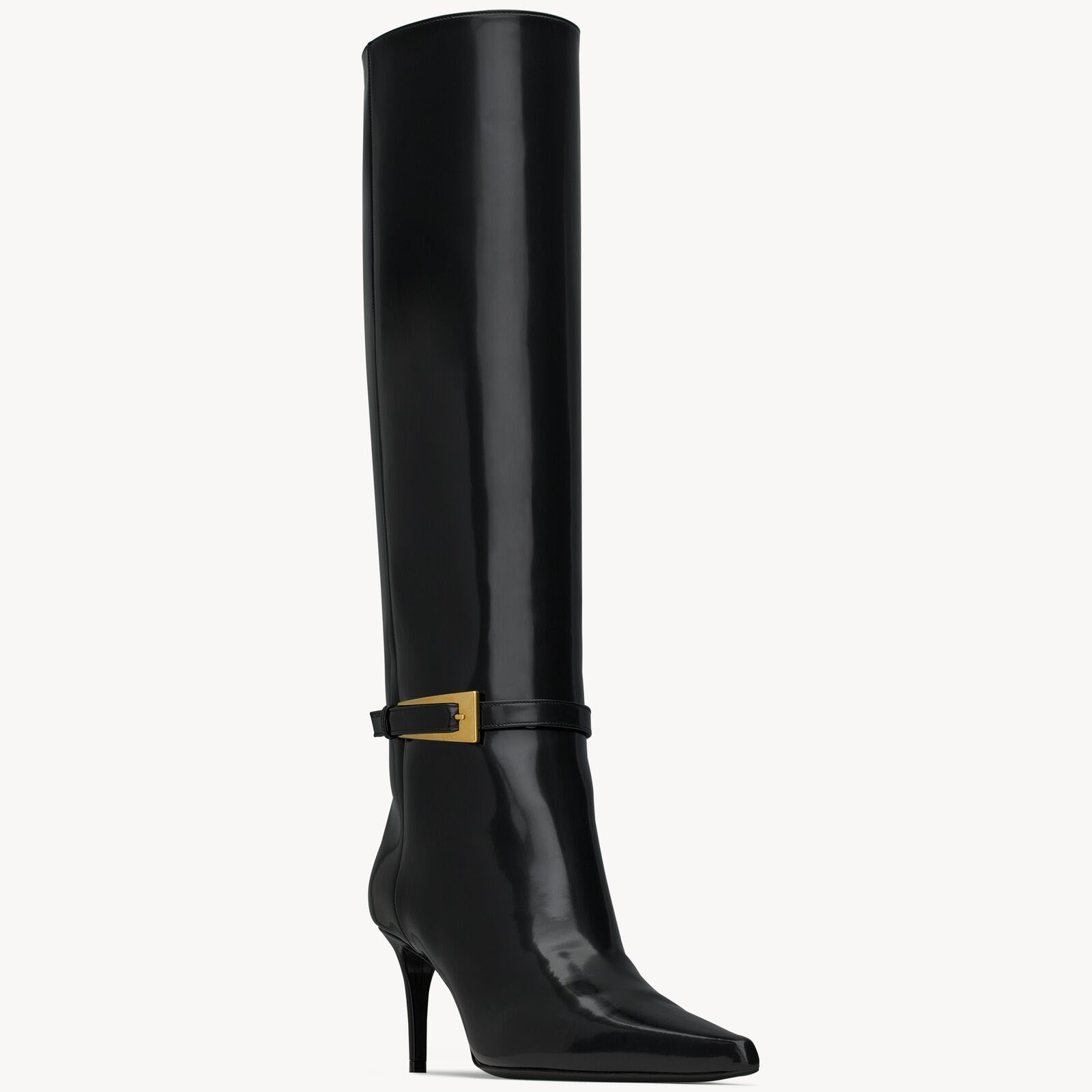 Yves Saint Laurent Mirror leather boots