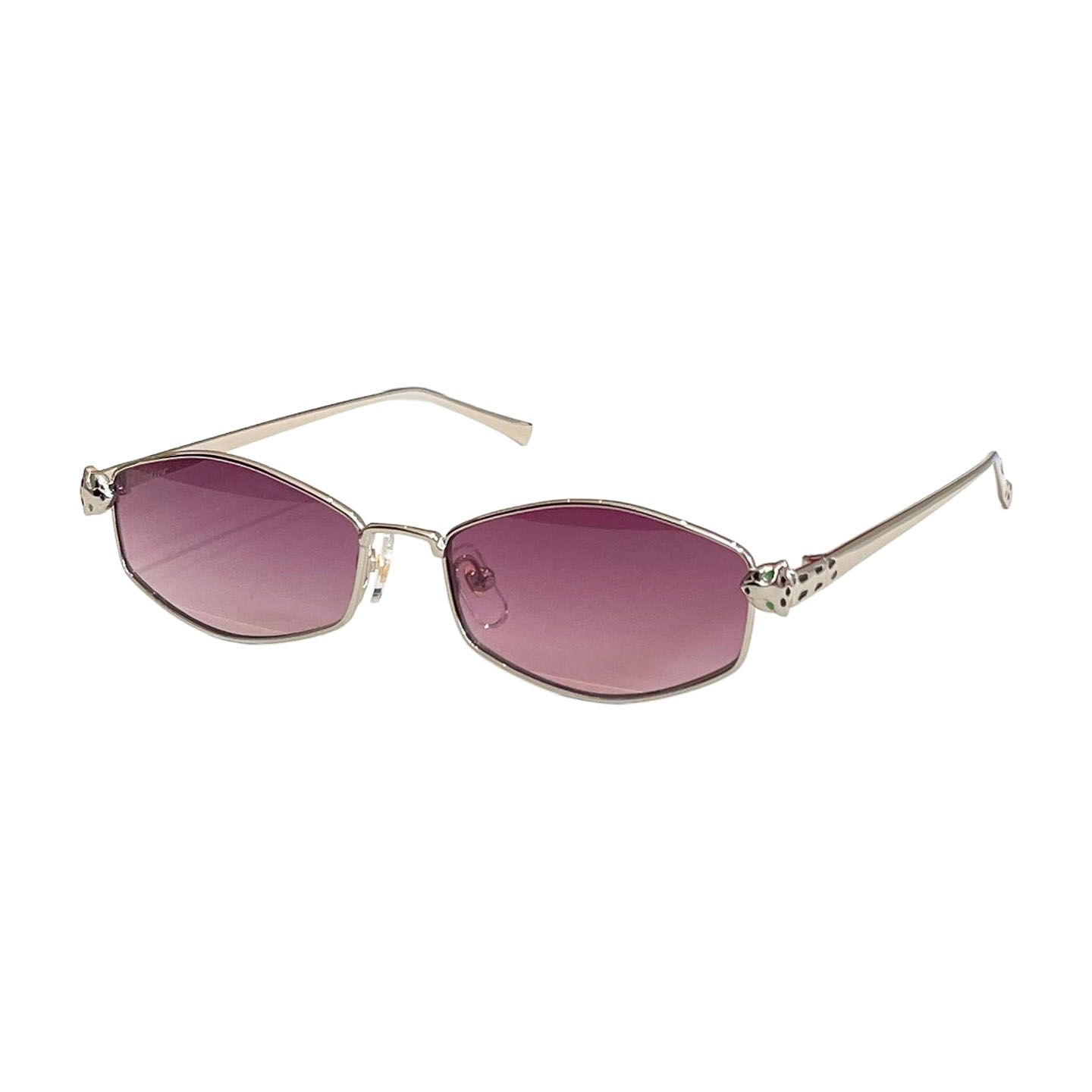 Cartier glasses silver/red silver/eggplant silver/plum gold/brown gold/black gold/blue silver color Size 52口18-140
