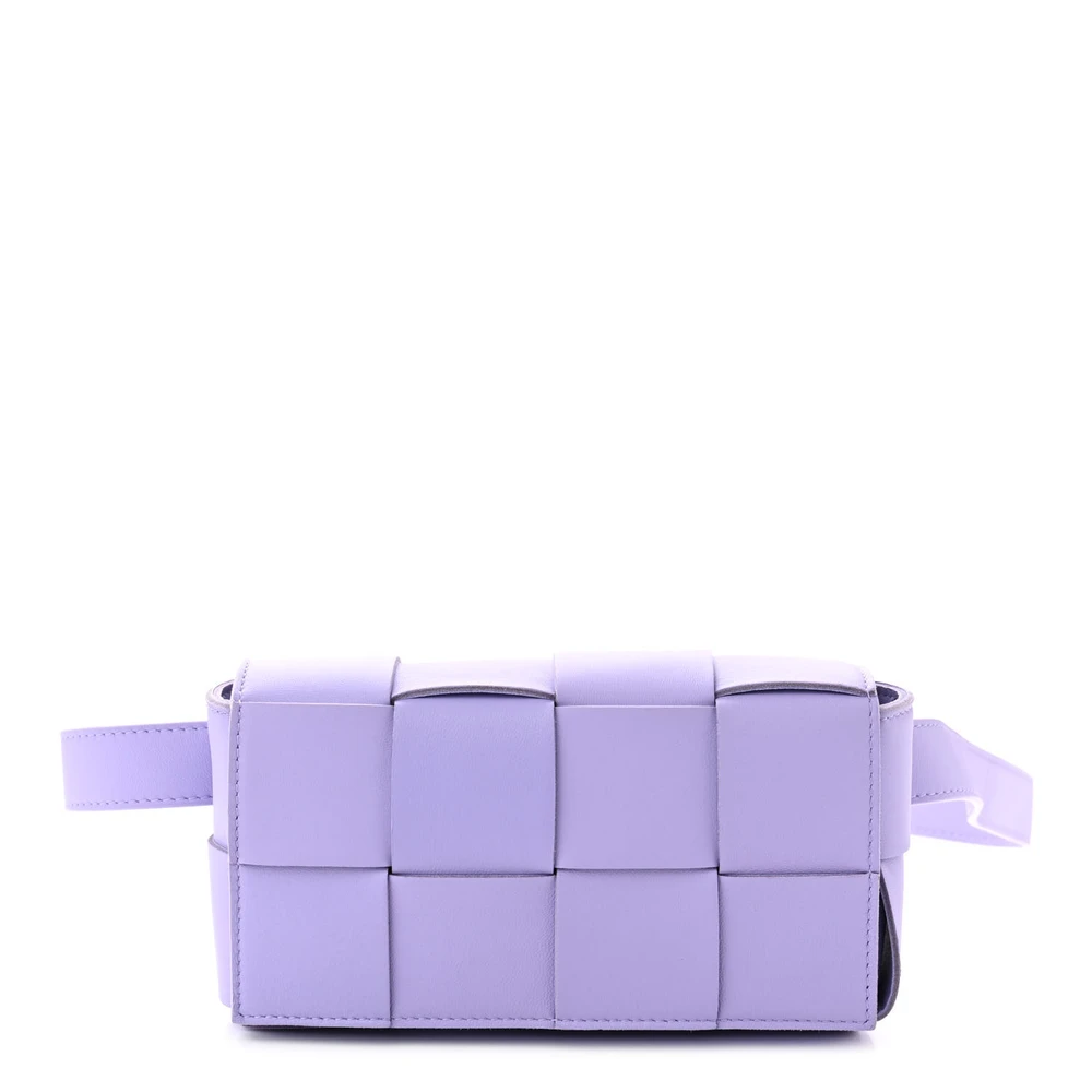 Bottega Veneta Maxi Intreccio The Belt Cassette Bag Wisteria Nappa Leather