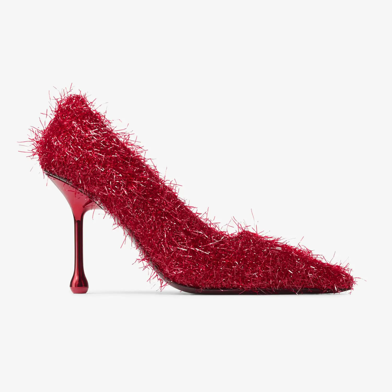 JIMMY CHOO Ruby red wire heels, pointy stiletto heels  (9.5cm)