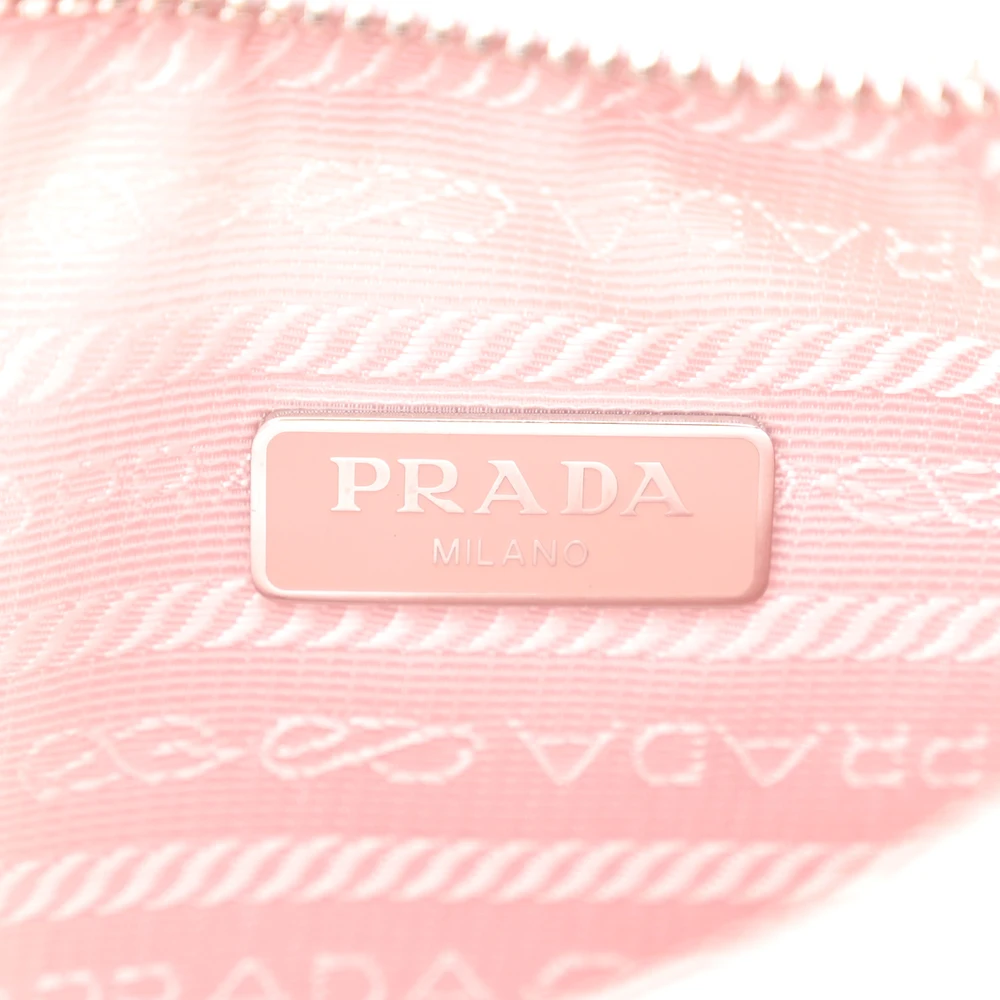 Prada Mini Re-Edition 2005 Bag Alabastro Re-Nylon & Saffiano Leather Silver Hardware