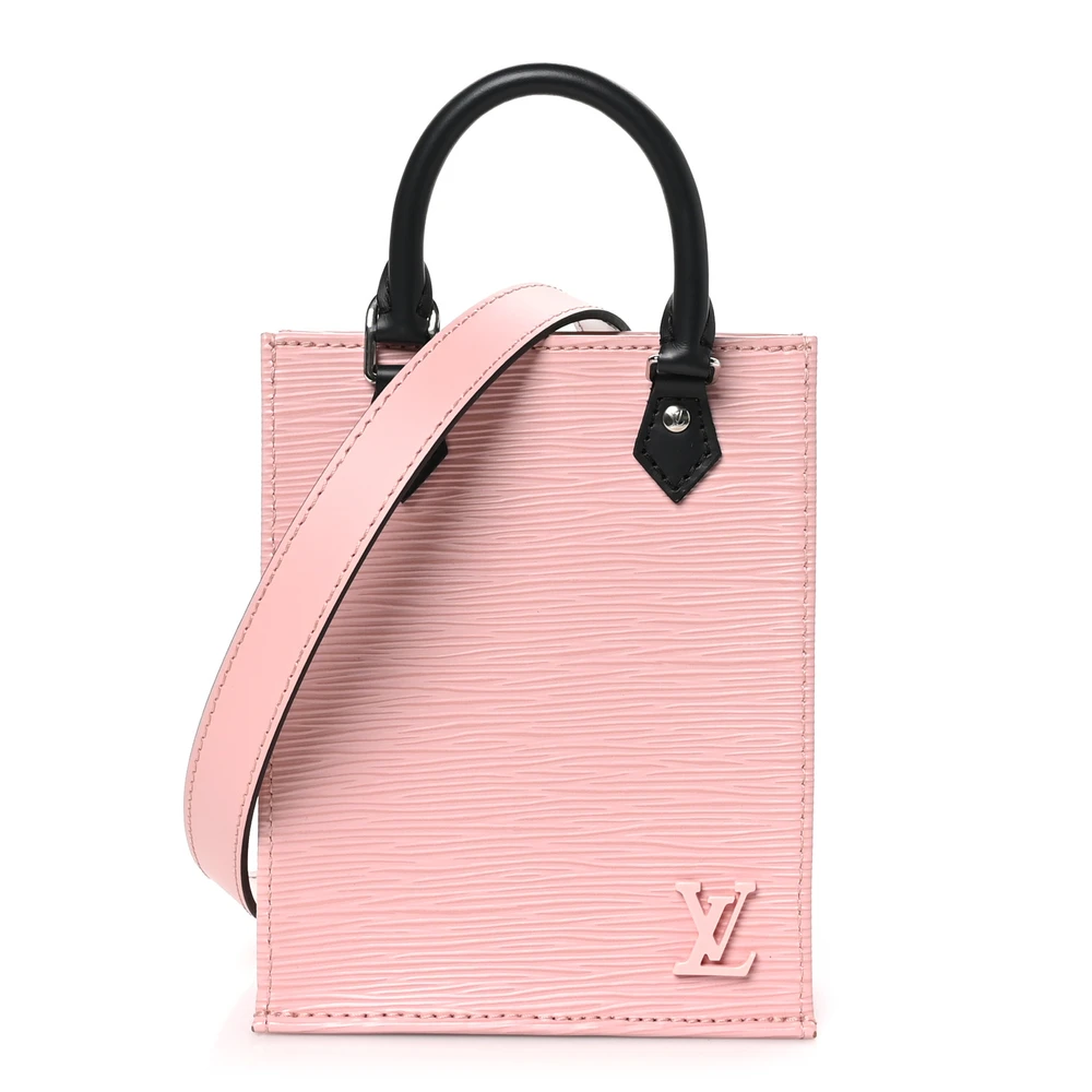 Louis Vuitton Petit Sac Plat PM Rose Ballerine Epi Leather Silver Hardware