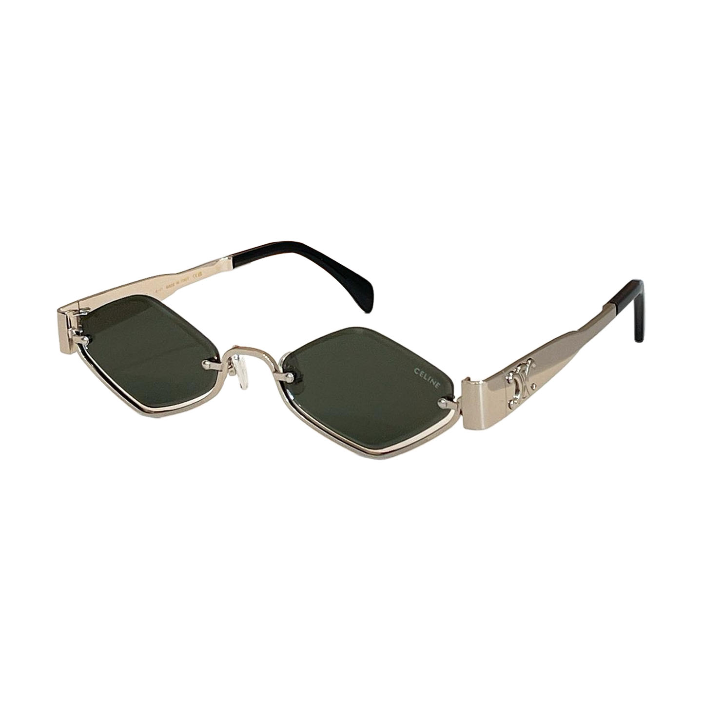 Celine glasses silver/black silver/gradient green/grey gold/rose gold/brown gold/green gold color Size 53口23-145