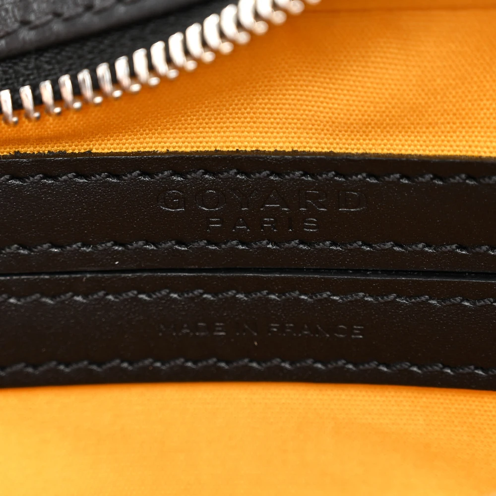 Goyard Sac Cap Vert PM Black Goyardine Canvas Silver Hardware