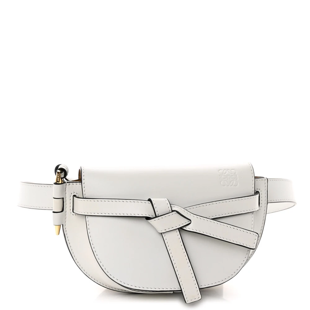 Loewe Gate Belt Bag Mini Kaolin Calfskin Leather Gold Hardware