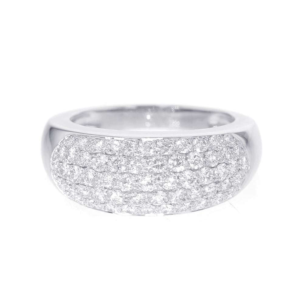 Van Cleef & Arpels Evolution Pave Diamond Ring Size Approximately No. 16