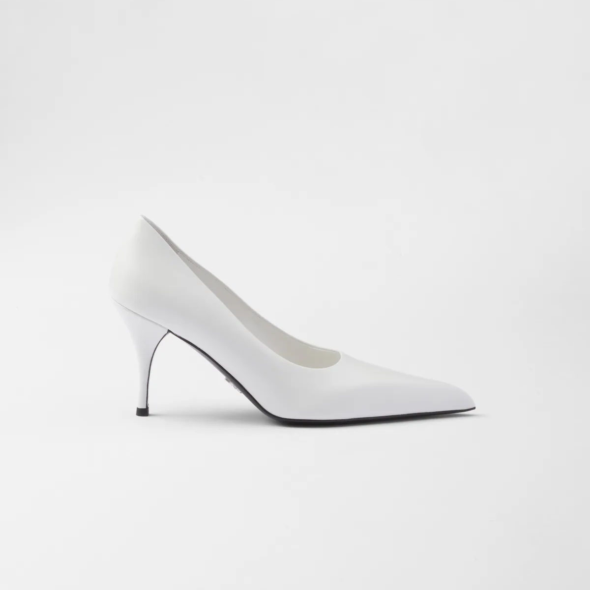 PRADA leather White High Heels Shoes