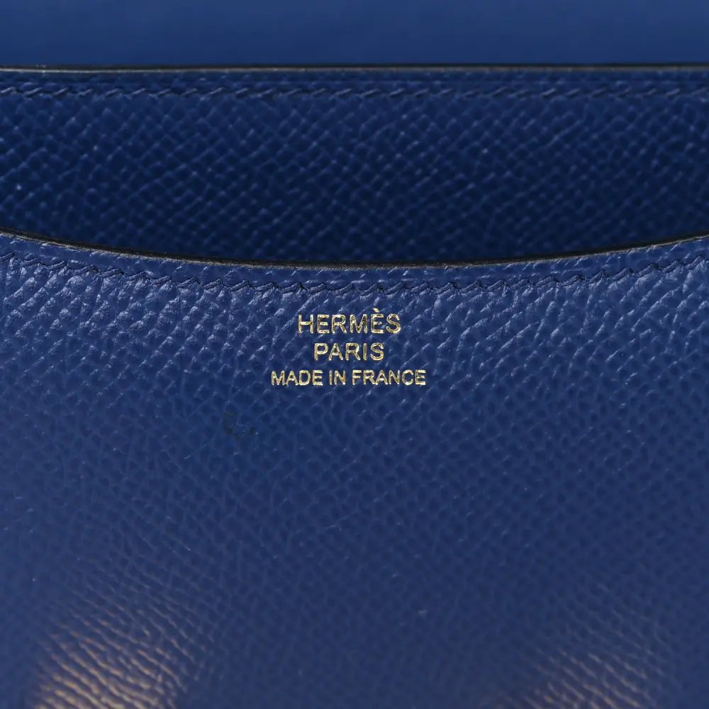 Hermès Constance 18 Bleu Saphir Epsom Leather Gold Hardware