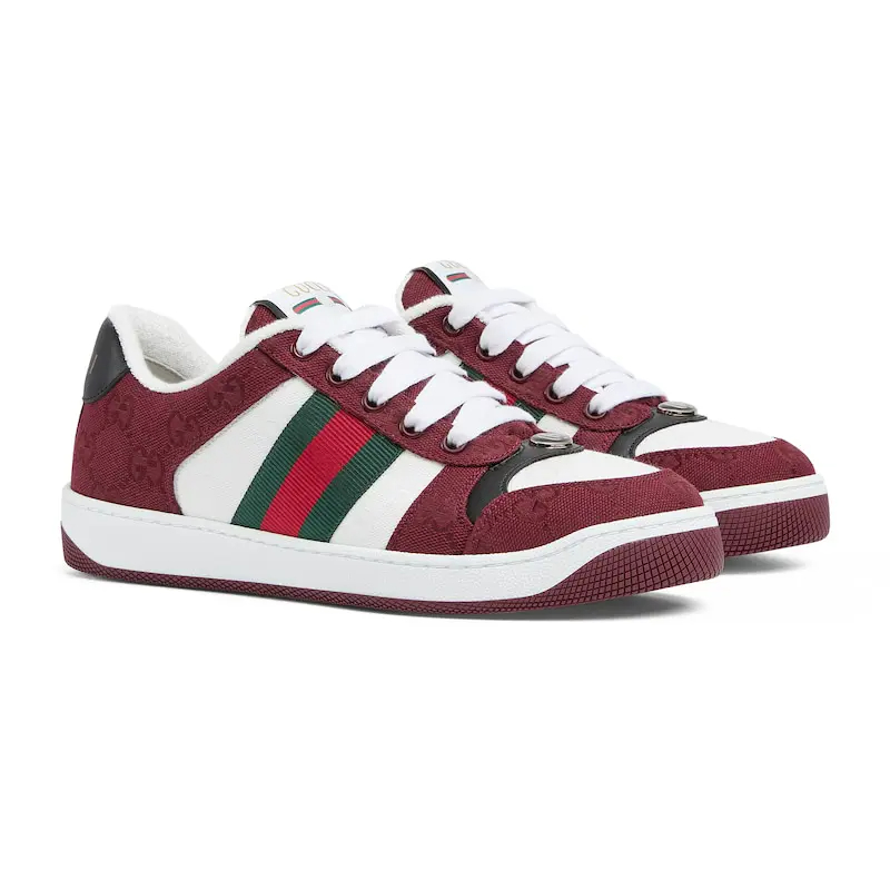 Gucci Screener series women's sports shoes red Sneakers