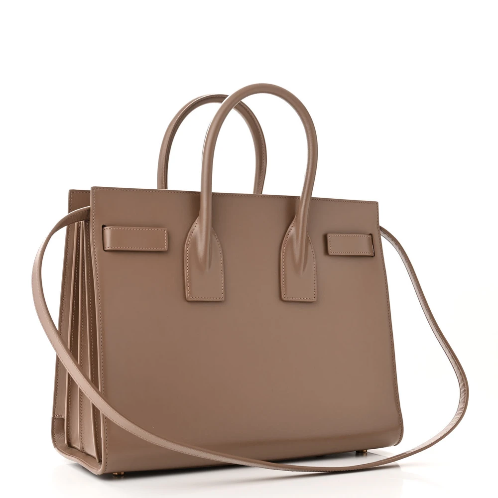 Saint Laurent Small Classic Sac De Jour Dark Cappuccino Smooth Calfskin Leather