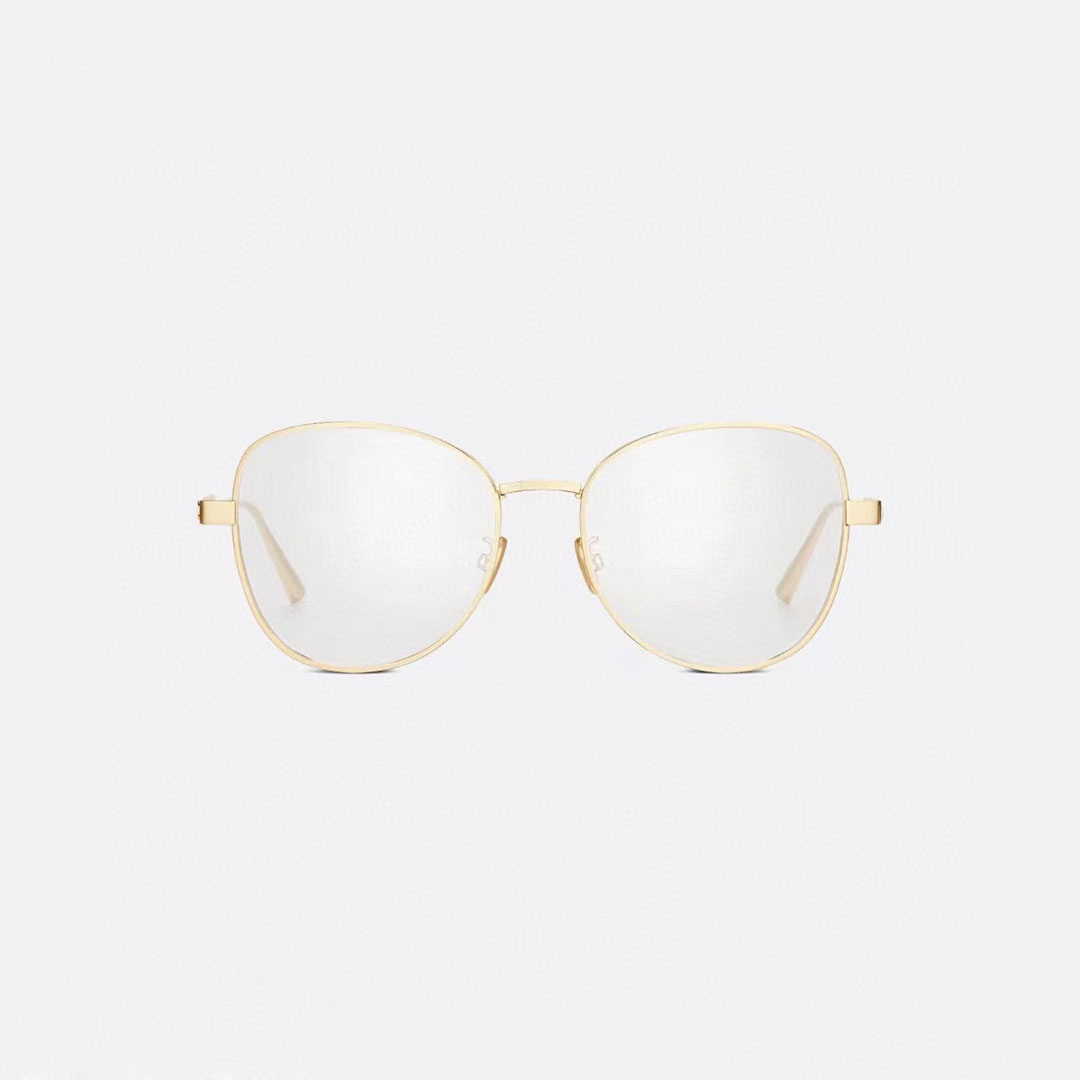 DIOR round frame glasses gold/silver color Size 54口18-145