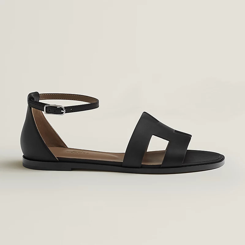 HERMES Santorini black Sandal