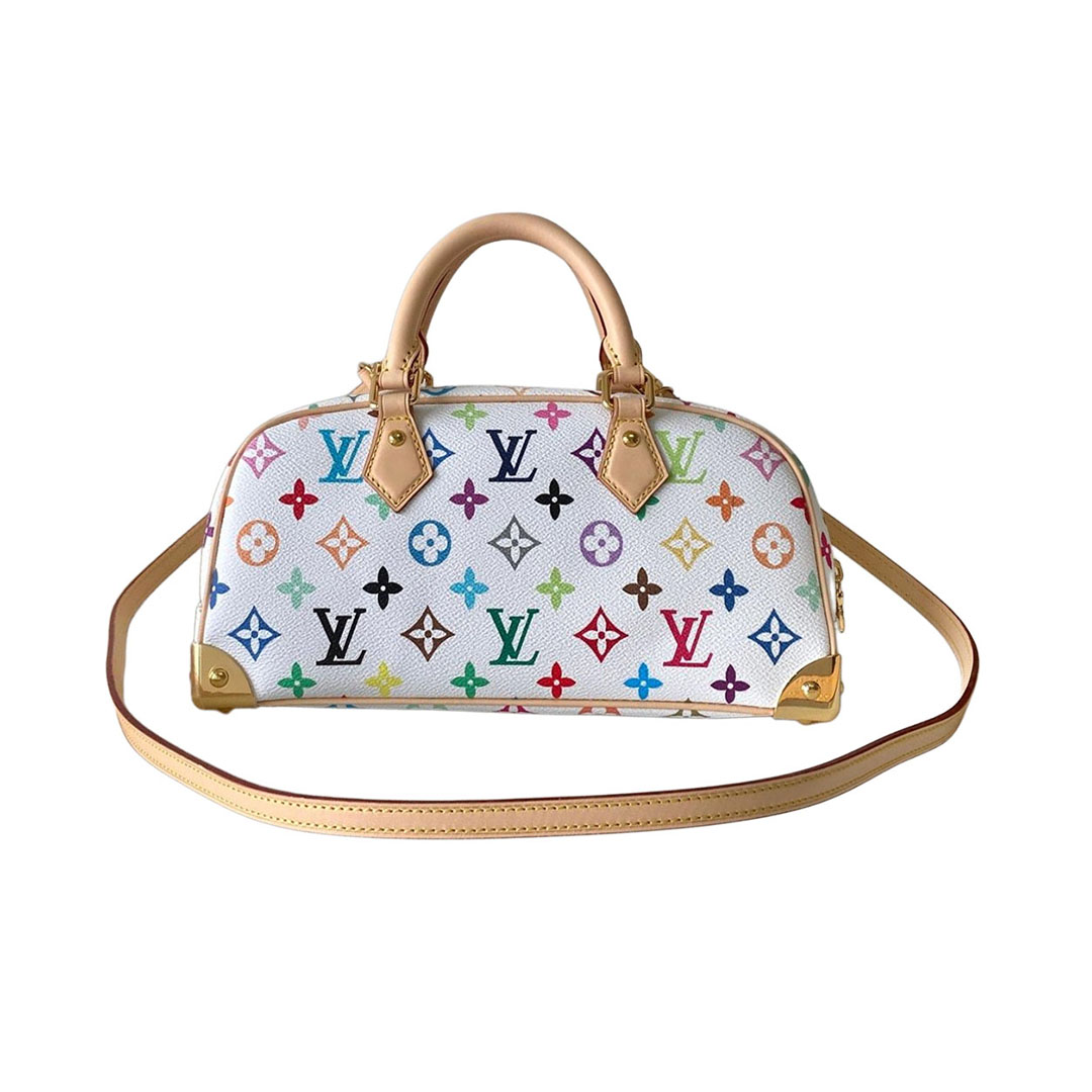 Louis Vuitton x Murakami Takashi Handbag East West Multicolor White Gold Hardware
