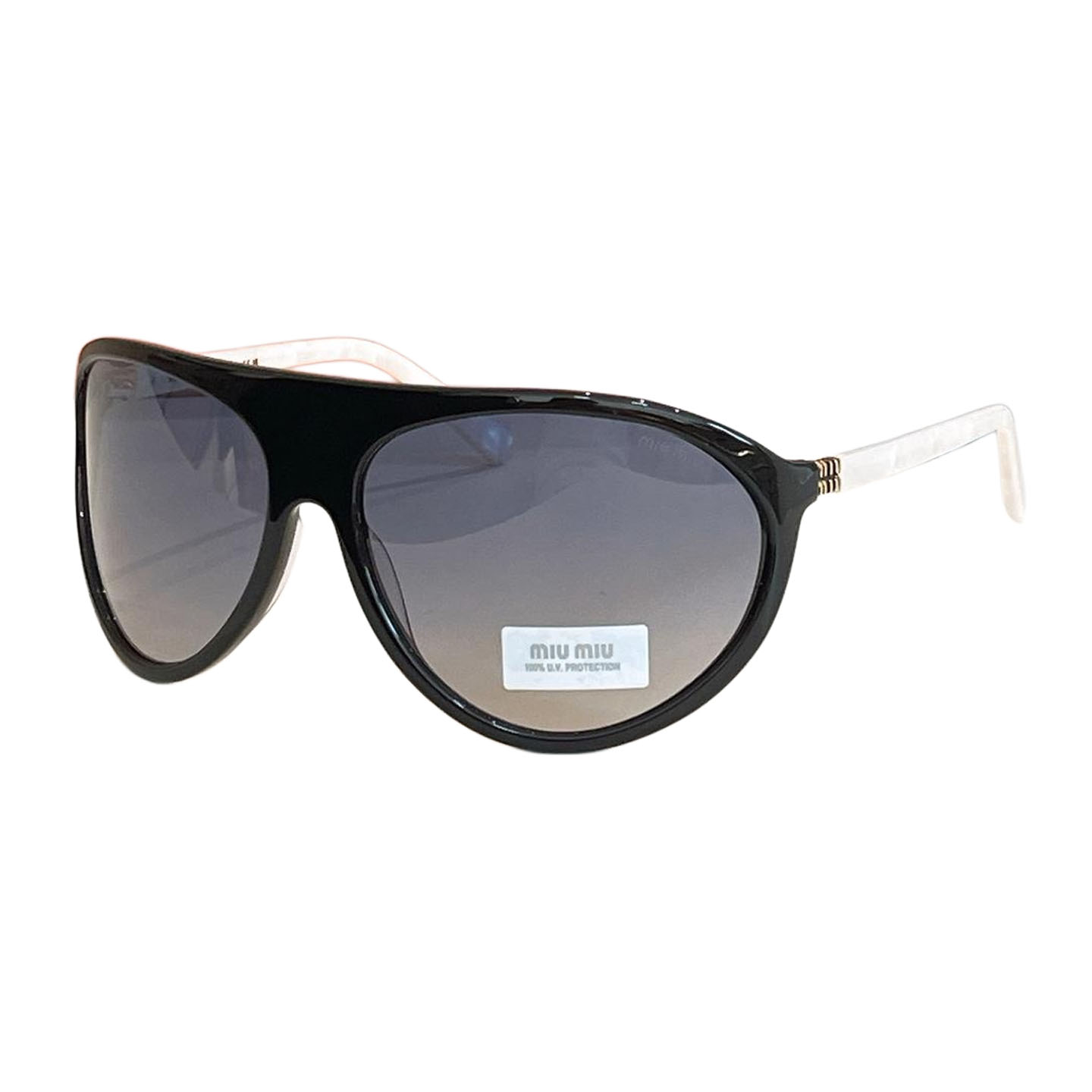 Miu Miu Pilot glasses black/black white/leopard/eggplant/black brown/white/coral color Size 75口16-110