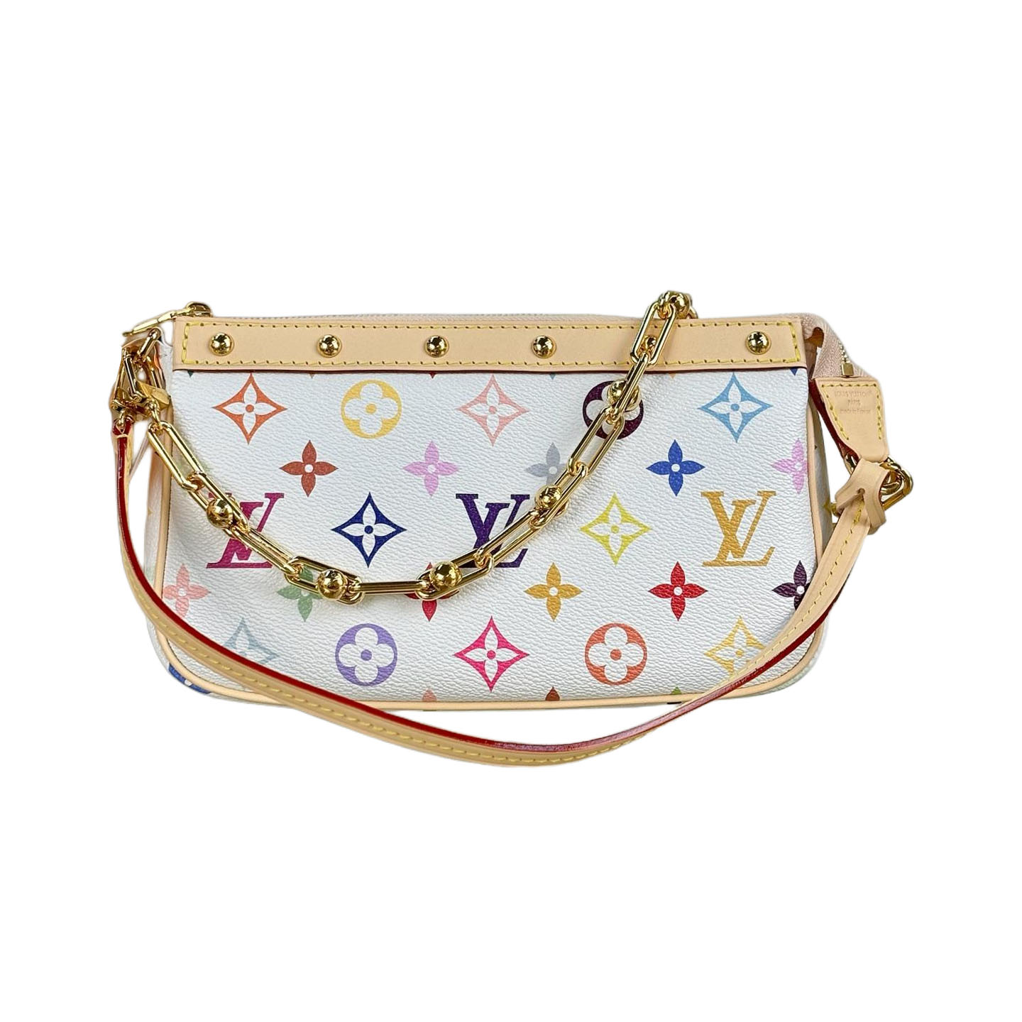 Louis Vuitton x Murakami Takashi Pochette Accessoires Multicolor White/Black With Gold/Silver Hardware