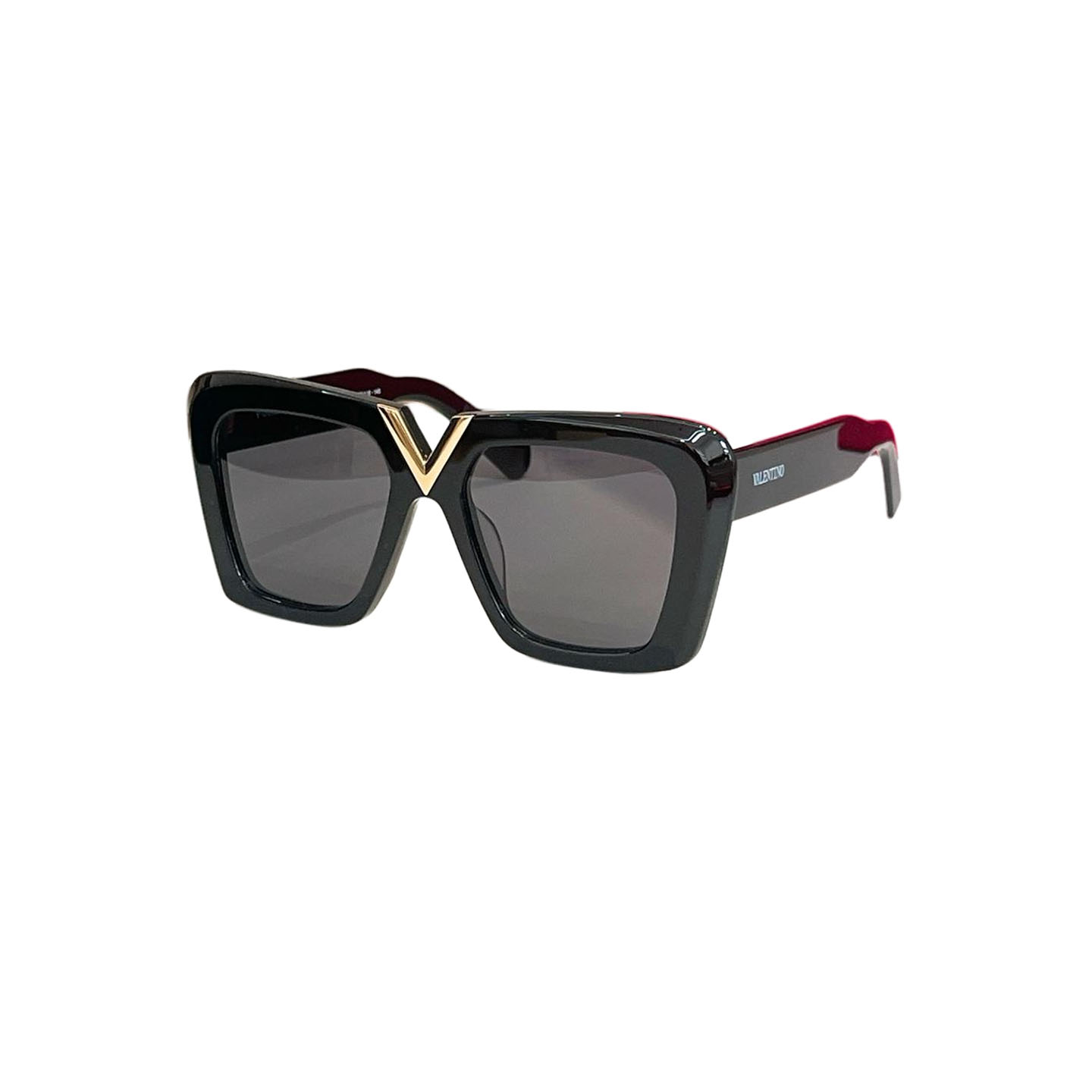 Valentino square frame glasses white/black/leopard/black white/green/red color Size 64口5-145